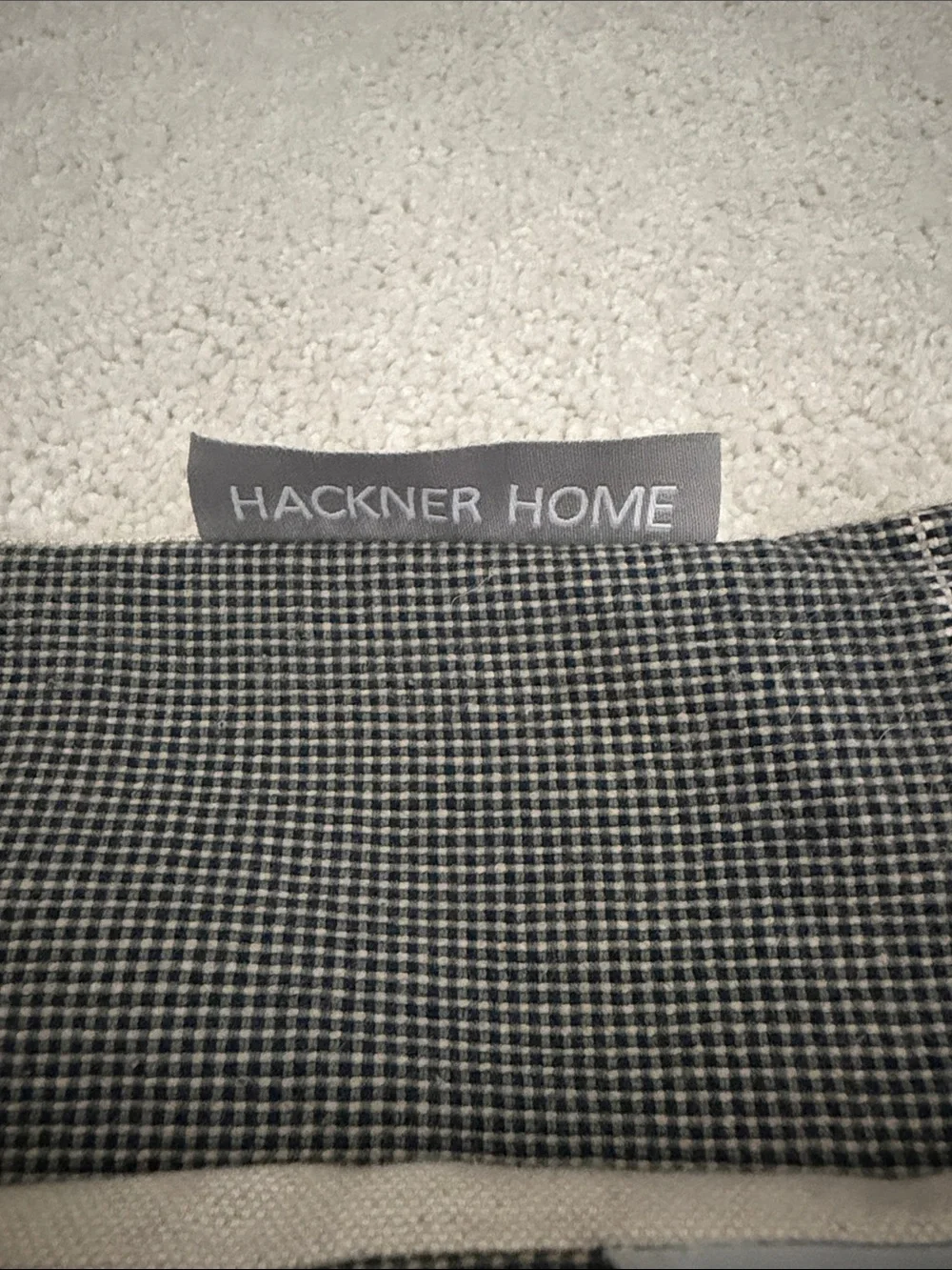 HACKNER HOME - High end, Dark Gray Pinstripe pillow covers 24x24